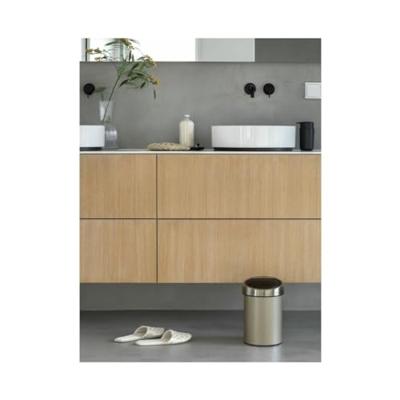 Brabantia Touch Bin Afvalemmer - wand - 3 liter - kunststof binnenemmer - matt steel fingerprint proof 378645