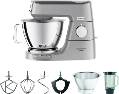 Kenwood KVC85.124SI Foodprocessor 1200 W Zilver Kenwood KVC85.124SI Foodprocessor 1200 W Zilver