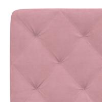 Bed met matras fluweel roze 140x200 cm - thumbnail