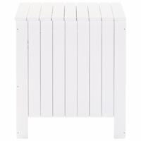 Opbergbox met deksel RANA 60x49x54 cm massief grenenhout wit - thumbnail