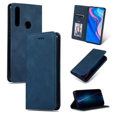 Retro huid voelen Business magnetische horizontale Flip lederen draagtas voor Huawei P Smart Z (marineblauw) Retro huid voelen Business magnetische horizontale Flip lederen draagtas voor Huawei P Smart Z (marineblauw)