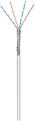 goobay Patchkabel RJ-45 SF/UTP met Cat.5e kabel 100 meter, Kabelrol, Flexibel