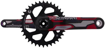 TRUVATIV crankstel "descendant troy lee design eagle dh" crankset truv.desc.troy lee de.eagle dh dub83 36t