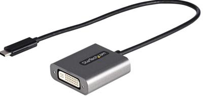 Adapter USB C naar DVI Startech CDP2DVIEC Zwart Zilverkleurig Zwart/Zilverkleurig