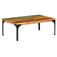 Salontafel 100x60x35 cm massief gerecycled hout - thumbnail