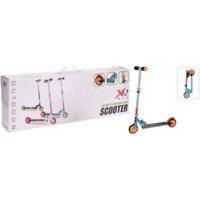 XQ Max step inklapbaar met voetrem blauw en oranje - thumbnail