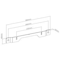 Nedis Soundbar Beugel | Geschikt voor: Sonos Ray | Wand | 2 kg | Vast | ABS / Staal | Zwart - SBMT57BK - thumbnail