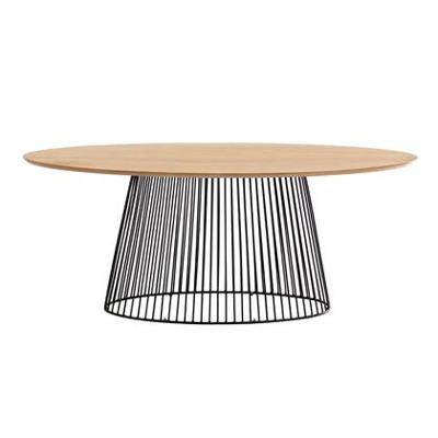 Kave Home Ovale Eettafel 'Leska' 200 x 110cm, kleur Naturel Kave Home Ovale Eettafel 'Leska' 200 x 110cm, kleur Naturel