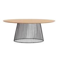 Kave Home Ovale Eettafel 'Leska' 200 x 110cm, kleur Naturel - thumbnail