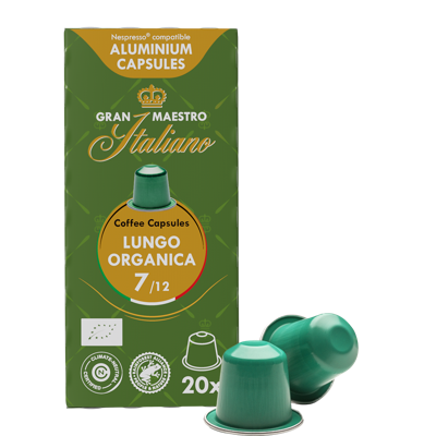 Gran Maestro Italiano Lungo Organica (BIO) - 20 koffiecups