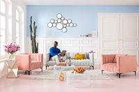 Kare Bijzettafel Luxury Triangle Champagne - thumbnail