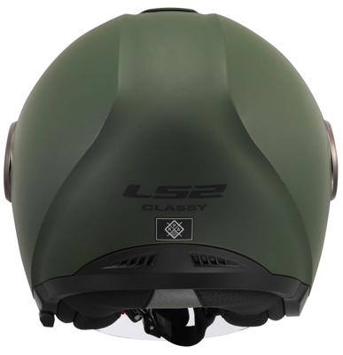 LS2 "of620 classy solid" jethelm helmet of620 classy solid m matt green