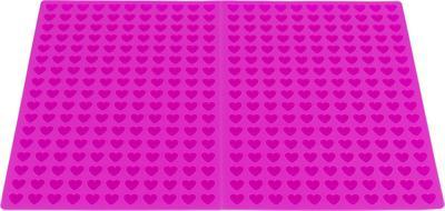 TRIXIE BAKMAT MET HARTJES VOOR HOND EN KAT SILICONE 38X28 CM