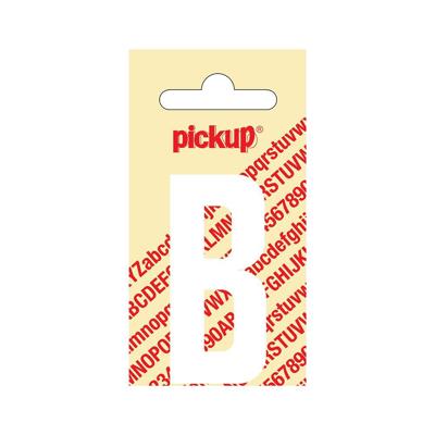 Plakletter Nobel 60 mm wit B Pickup - Pickup