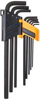Beta 8-delige set haakse inbussleutels, lange uitvoering gebruneerd (art. 96L) met support 96L/SC8 - 000960924 - thumbnail