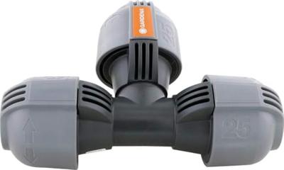 Gardena T-stuk 25mm voor Tuinirrigatie - Quick & Easy Installatie - Gereedschapsloze Aftakking - thumbnail