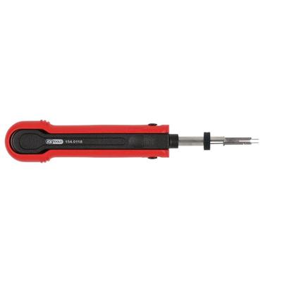 KS Tools 154.0118 Ontgrendelgereedschap voor platte stekker/platte stekkerhulzen 2,8 mm (KOSTAL SLK), 1-voudig verstelbaar KS Tools 154.0118 Ontgrendelgereedschap voor platte stekker/platte stekkerhulzen 2,8 mm (KOSTAL SLK), 1-voudig verstelbaar