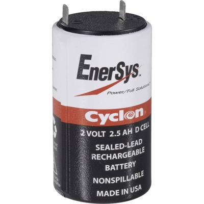 EnerSys Hawker Cyclon X Loodaccu 2 V 5 Ah Loodvlies (AGM) (Ø x h) 45 mm x 82 mm Kabelschoen 6.35 mm Onderhoudsvrij, Wikkelcellenuitvoering, Cyclusbestendig,