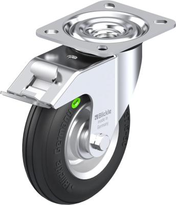 Blickle L-VW 125R-FI Zwenkwiel met rem Wieldiameter: 125 mm Draagvermogen (max.): 50 kg 1 stuk(s)