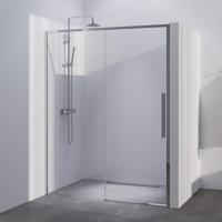 BRAUER Season nisdeur model B met schuifdeur helder glas 160x200 omkeerbaar incl. glascoating Season-Chroom - thumbnail