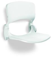 Douchezitting Handicare Linido met Rugleuning Opklapbaar Wit - thumbnail