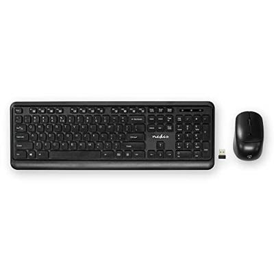 Muis en Toetsenbord - Set | Draadloos | Muis- en toetsenbordverbinding: USB | 800 / 1200 / 1600 dpi | Instelbare DPI | QWERTY | US Internationaal Muis en Toetsenbord - Set | Draadloos | Muis- en toetsenbordverbinding: USB | 800 / 1200 / 1600 dpi | Instelbare DPI | QWERTY | US Internationaal