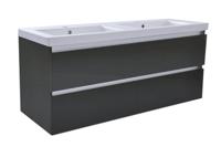 Wiesbaden Vision onderkast dubbel+ 4 laden 120x46 hoogglans grijs - thumbnail