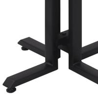 Salontafel rond 55x40 cm massief gerecycled teakhout - thumbnail