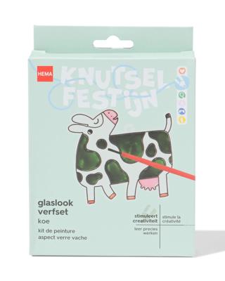 HEMA Verfset glaslook koe