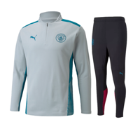 Manchester City Trainingspak Junior 2021-2022 - Maat 176 - Kleur: Grijs | Soccerfanshop - thumbnail
