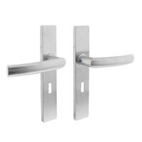 Intersteel DeurklinkBlok rechthoekig sleutel 56mm RVS - 0035.132724 - thumbnail