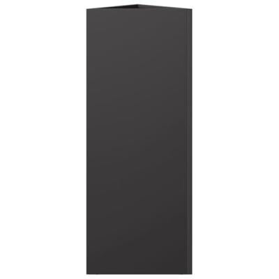 Plantenbak driehoek 30x26x75 cm staal zwart