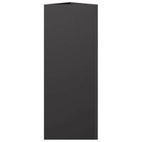 Plantenbak driehoek 30x26x75 cm staal zwart - thumbnail