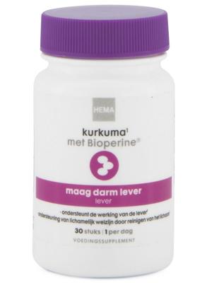HEMA Kurkuma met Bioperine - 30 stuks HEMA Kurkuma met Bioperine - 30 stuks