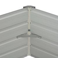 Plantenbak verhoogd 129x129x45cm gegalvaniseerd staal antraciet - thumbnail