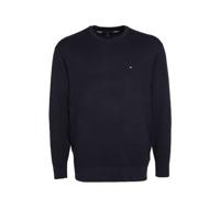 Tommy Hilfiger Big & Tall +size trui Plus Size van biologisch katoen donkerblauw - thumbnail