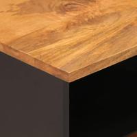 Tv-meubel 70x33,5x46 cm massief mangohout bruin en zwart - thumbnail