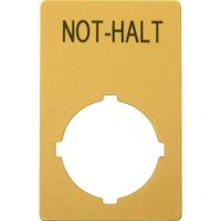 Eaton M22-XZK1-D99 Markeringsplaatje (b x h) 33 mm x 50 mm NOT-HALT Geel 1 stuk(s) - thumbnail