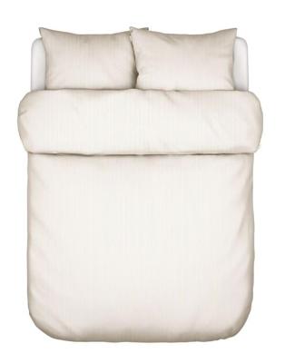 Marc O&apos;Polo Classic Fine Stripe Dark sand dekbedovertrek