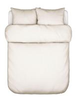 Marc O&apos;Polo Classic Fine Stripe Dark sand dekbedovertrek - thumbnail