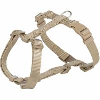 Trixie hondentuig premium h-tuig zand taupe - thumbnail