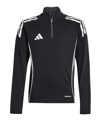 adidas Tiro 25 Competition Trainingstrui 1/4-Zip Kids Zwart Wit Grijs adidas Tiro 25 Competition Trainingstrui 1/4-Zip Kids Zwart Wit Grijs