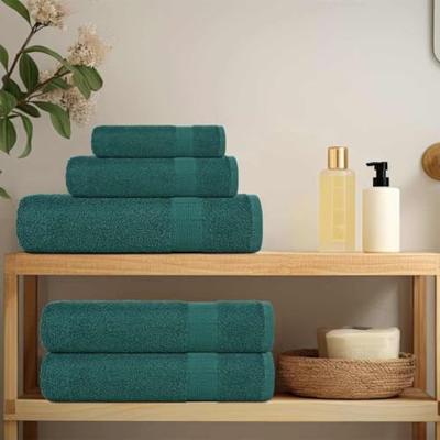 VidaXL Handdoeken 2 st 50x100 cm 360 g/m² 100% katoen groen