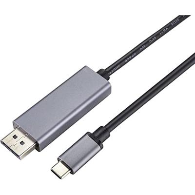 Renkforce RF-4630696 USB-C-displaykabel USB-C / DisplayPort Aansluitkabel USB-C stekker, DisplayPort-stekker 1.00 m Zwart PVC-mantel