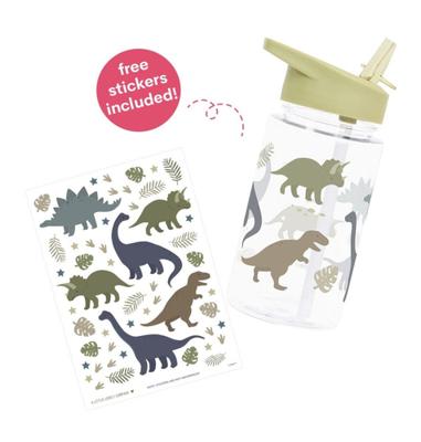 Fles voor jongens DINOS A Little Lovely Company, 450 ml kaki - thumbnail