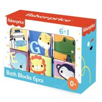 Fisher Price Soft Baby Bath Blocks 6 Pcs - thumbnail