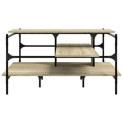 Salontafel 100x100x48,5 cm bewerkt hout sonoma eikenkleurig