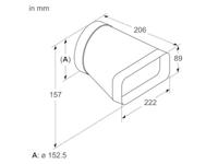 Bosch HEZ9VDSI0 Adapter eindstuk rond-vlak - thumbnail