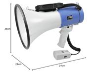 Omnitronic Megafoon Met draagriem, Met handmicrofoon - thumbnail