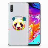 Samsung Galaxy A70 Telefoonhoesje met Naam Panda Color - thumbnail